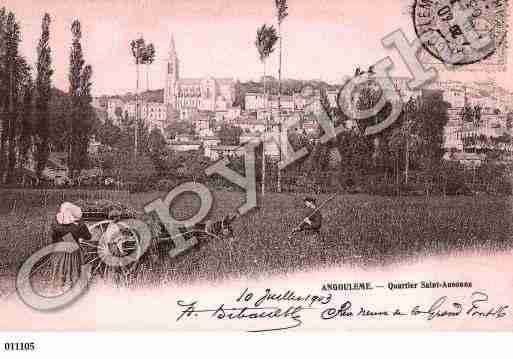 Ville de ANGOULEME, carte postale ancienne