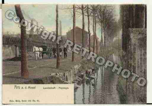 Ville de ARSSURMOSELLE, carte postale ancienne