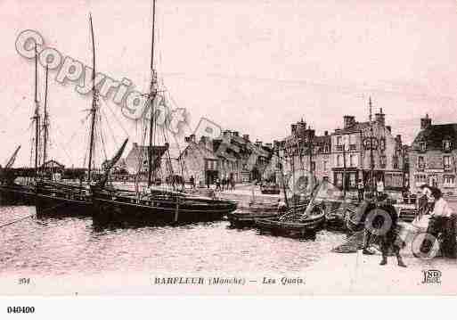 Ville de BARFLEUR, carte postale ancienne