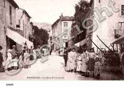 Ville de BARREME, carte postale ancienne