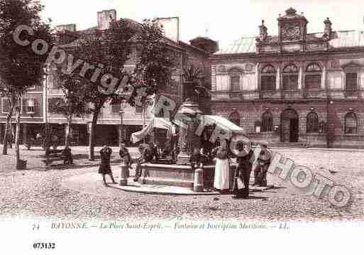 Ville de BAYONNE, carte postale ancienne