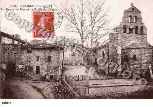 Ville de BEAUZAC, carte postale ancienne