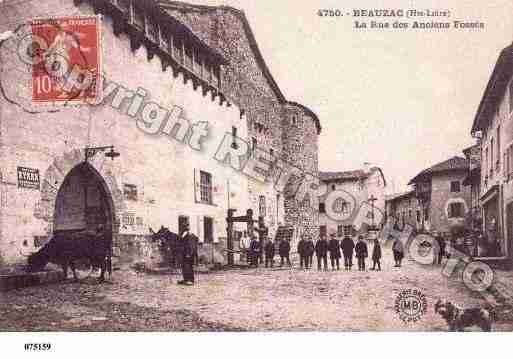 Ville de BEAUZAC, carte postale ancienne