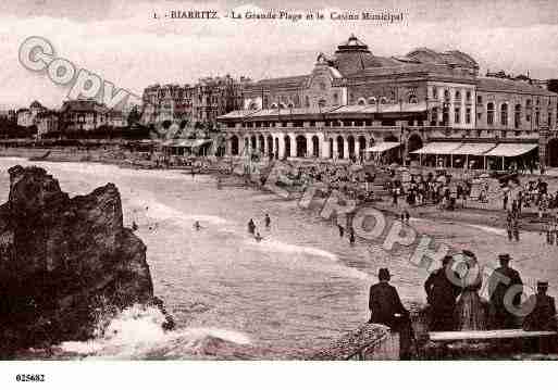 Ville de BIARRITZ, carte postale ancienne Ville de BIARRITZ, carte postale ancienne