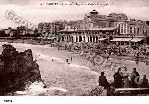 Ville de BIARRITZ, carte postale ancienne