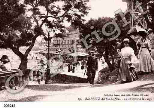 Ville de BIARRITZ, carte postale ancienne