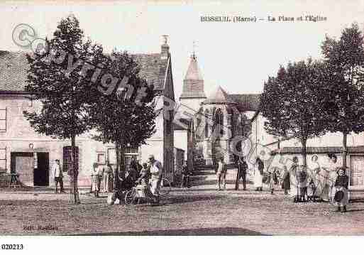 Ville de BISSEUIL, carte postale ancienne