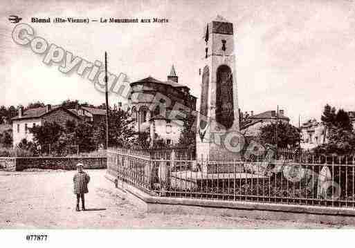 Ville de BLOND, carte postale ancienne