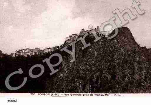 Ville de BONSON, carte postale ancienne