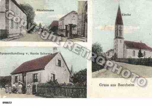 Ville de BOOTZHEIM, carte postale ancienne