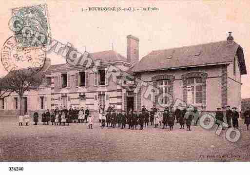 Ville de BOURDONNE, carte postale ancienne