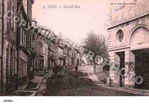 Ville de BUXY, carte postale ancienne