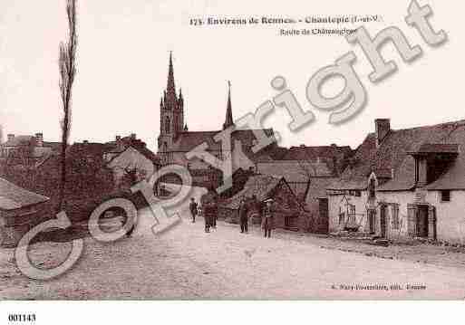 Ville de CHANTEPIE, carte postale ancienne