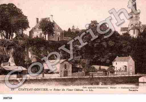 Ville de CHATEAUGONTIERBAZOUGES, carte postale ancienne Ville de CHATEAUGONTIERBAZOUGES, carte postale ancienne