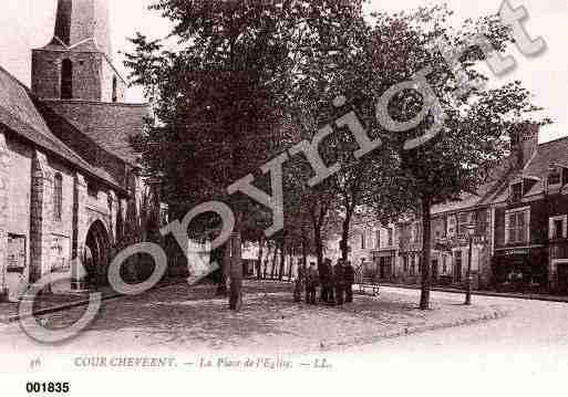 Ville de CHEVERNY, carte postale ancienne