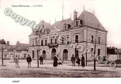 Ville de CHEVERNY, carte postale ancienne