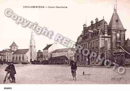 Ville de COULOMMIERS, carte postale ancienne