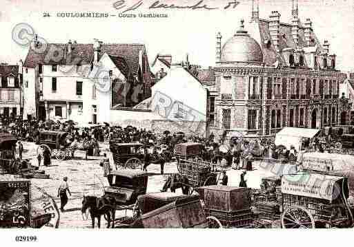 Ville de COULOMMIERS, carte postale ancienne