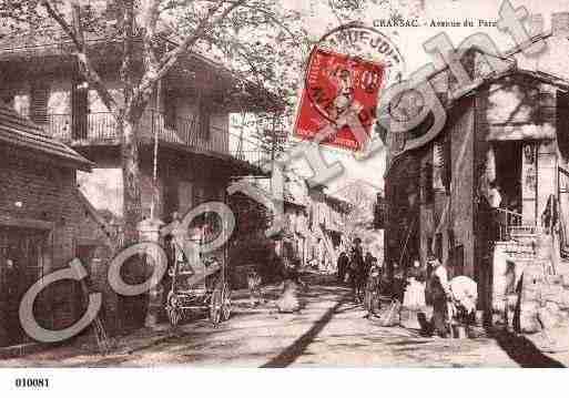 Ville de CRANSAC, carte postale ancienne