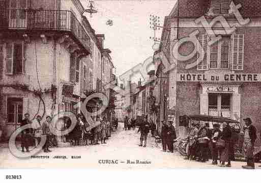 Ville de CUBJAC, carte postale ancienne