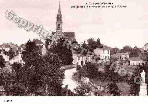 Ville de CUGAND, carte postale ancienne