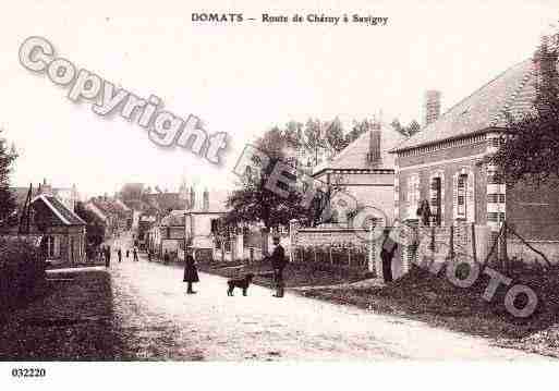 Ville de DOMATS, carte postale ancienne