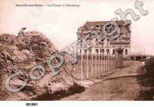 Ville de DONVILLELESBAINS, carte postale ancienne