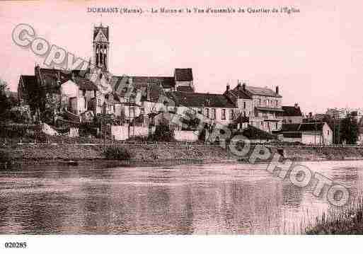 Ville de DORMANS, carte postale ancienne