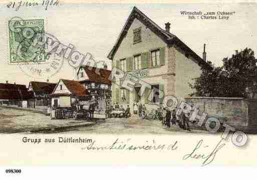 Ville de DUTTLENHEIM, carte postale ancienne
