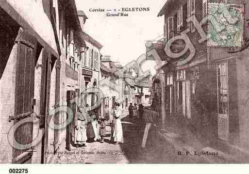 Ville de EGLETONS, carte postale ancienne