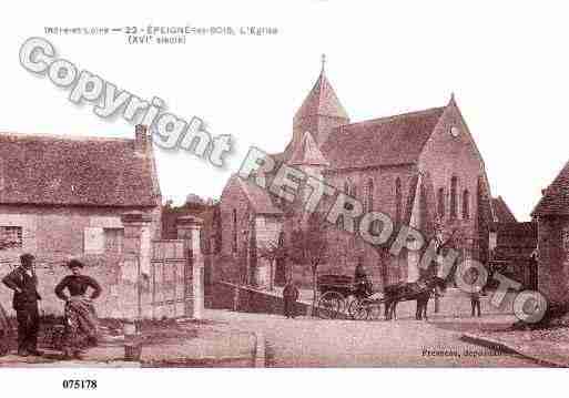 Ville de EPEIGNELESBOIS, carte postale ancienne
