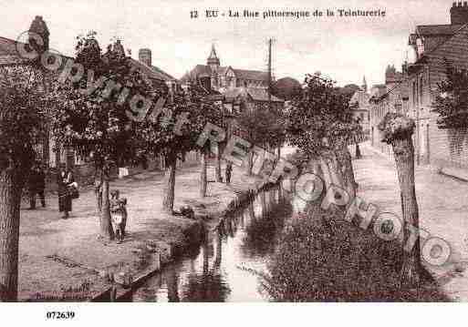 Ville de EU, carte postale ancienne