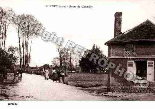 Ville de FLEURY, carte postale ancienne