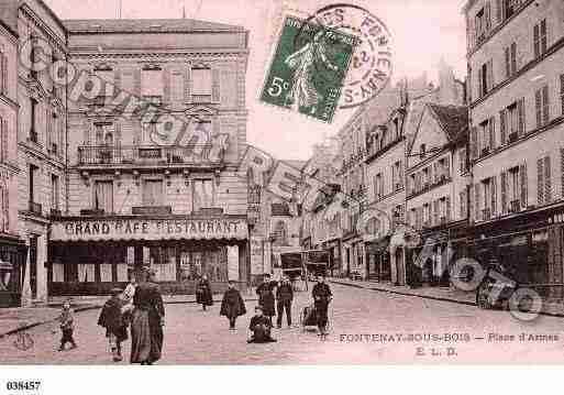 Ville de FONTENAYSBOIS, carte postale ancienne