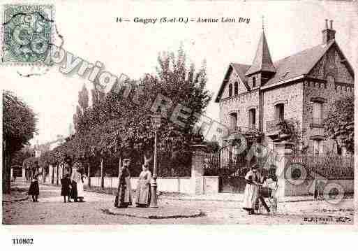 Ville de GAGNY, carte postale ancienne