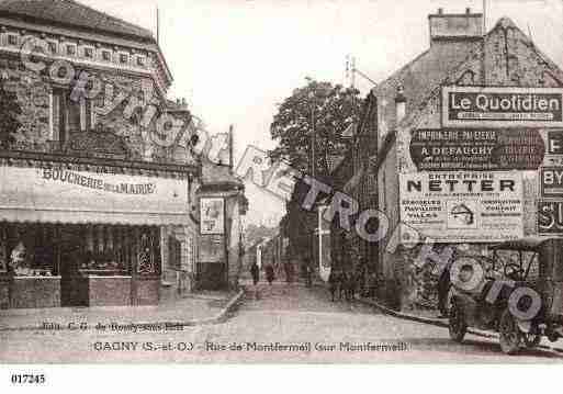 Ville de GAGNY, carte postale ancienne