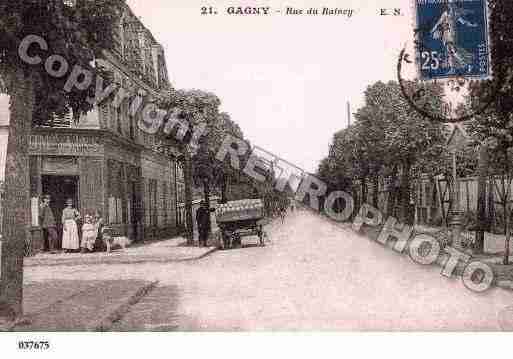 Ville de GAGNY, carte postale ancienne