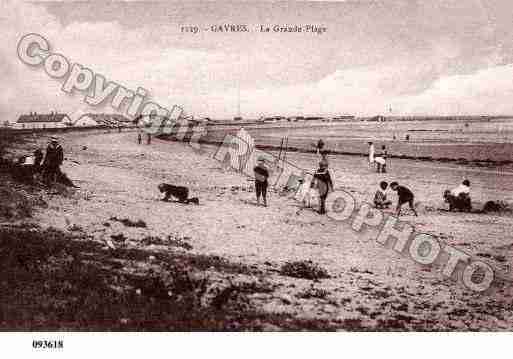 Ville de GAVRES, carte postale ancienne