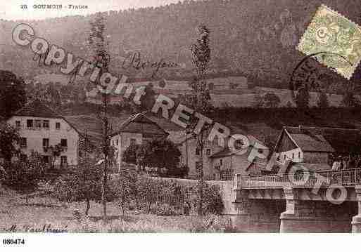 Ville de GOUMOIS, carte postale ancienne