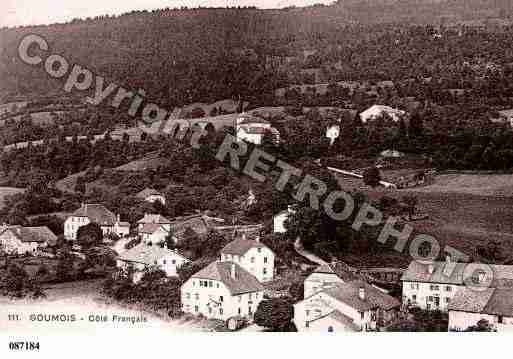 Ville de GOUMOIS, carte postale ancienne