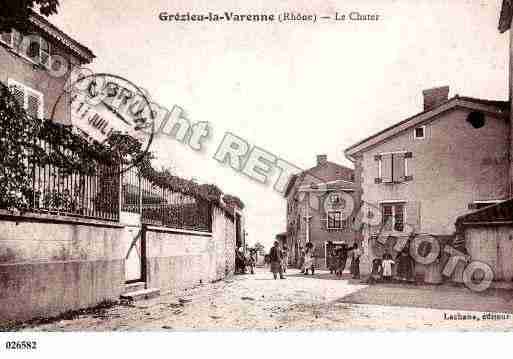 Ville de GREZIEULAVARENNE, carte postale ancienne