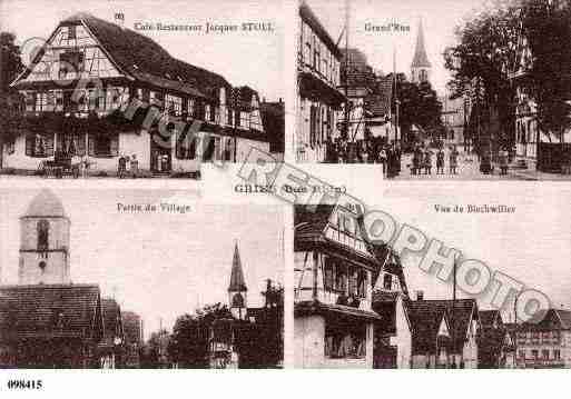 Ville de GRIES, carte postale ancienne