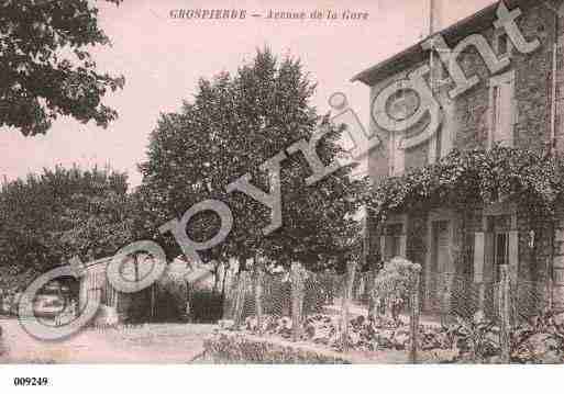 Ville de GROSPIERRES, carte postale ancienne