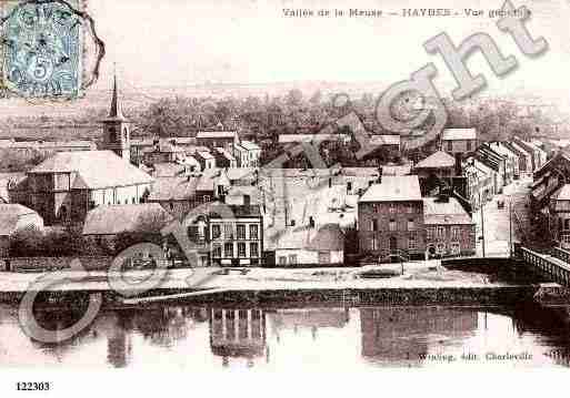 Ville de HAYBES, carte postale ancienne