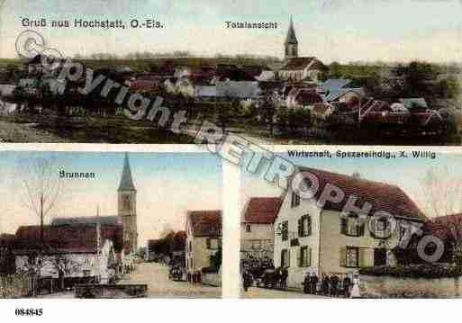 Ville de HOCHSTATT, carte postale ancienne