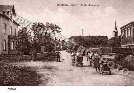 Ville de INSMING, carte postale ancienne