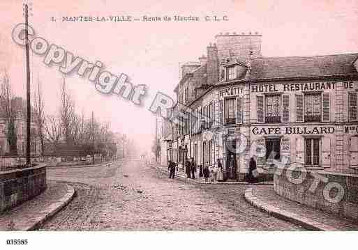 Ville de MANTES, carte postale ancienne