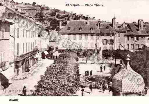 Ville de MARVEJOLS, carte postale ancienne