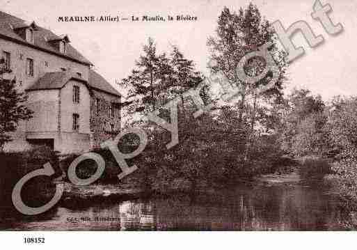 Ville de MEAULNE, carte postale ancienne