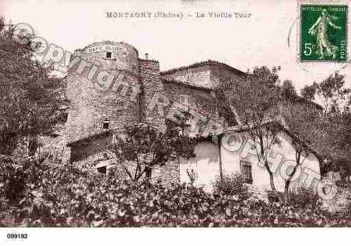 Ville de MONTAGNY, carte postale ancienne